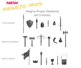 ⚔️  NEW Stickybones Magna-Props: Medieval Packs!