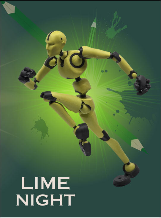 BiCOLOR: Lime Night Stickybones—The Precision Art & Animation Figure