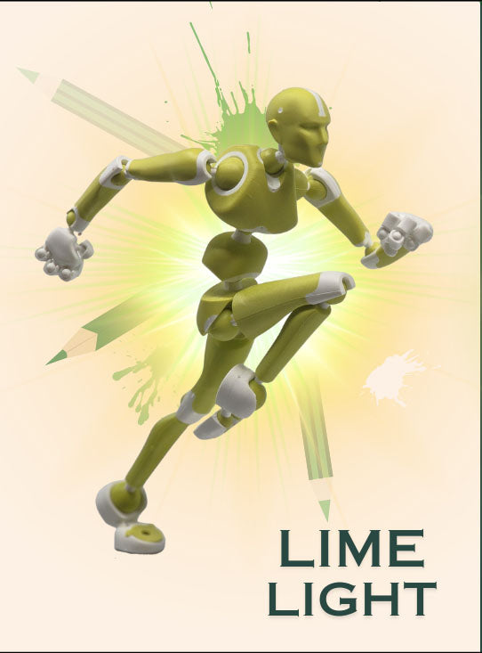 BiCOLOR: Lime Light Stickybones—The Precision Art & Animation Figure