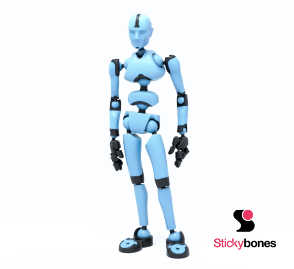 BiCOLOR: Blue Sky Stickybones—The Precision Art & Animation Figure
