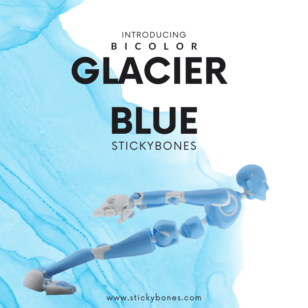 New!  GLACIER BLUE Stickybones—45% OFF