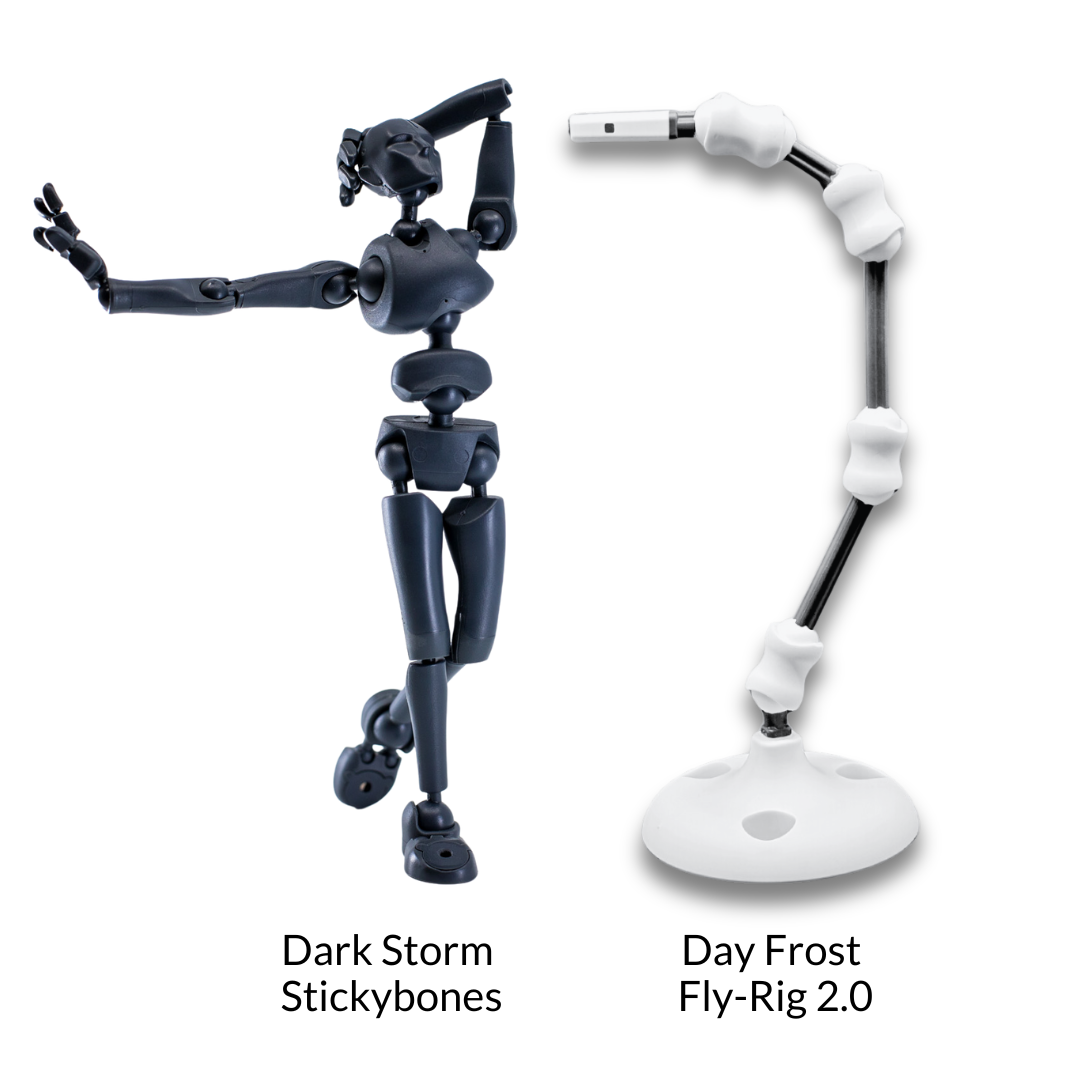SUPER CHILL Bundle — 2 Stickybones, 2 Fly-Rigs | Poseable