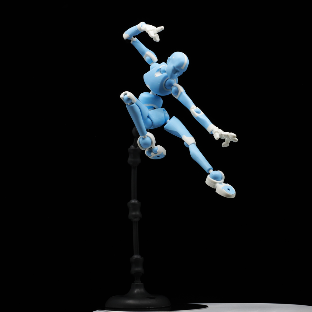 GLACIER BLUE Stickybones | Poseable Magnetic Human Figures by Stickybones