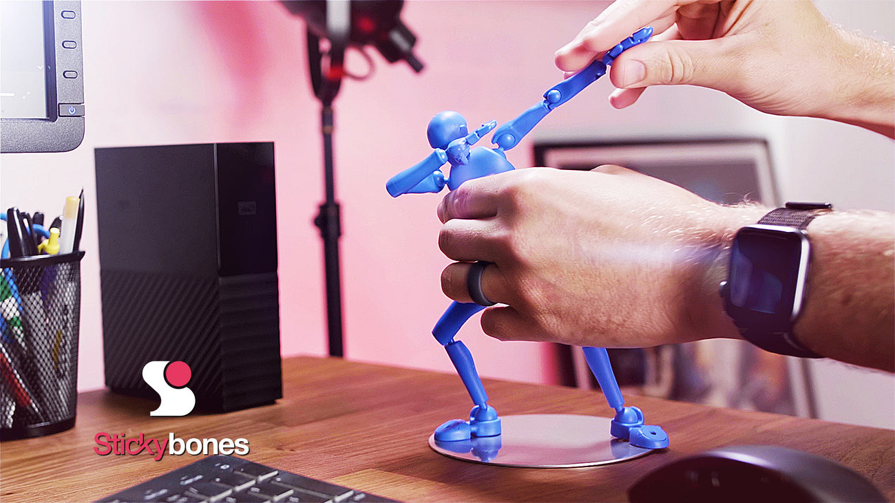 Poseable Magnetic Figures for Drawing and Animation by Stickybones