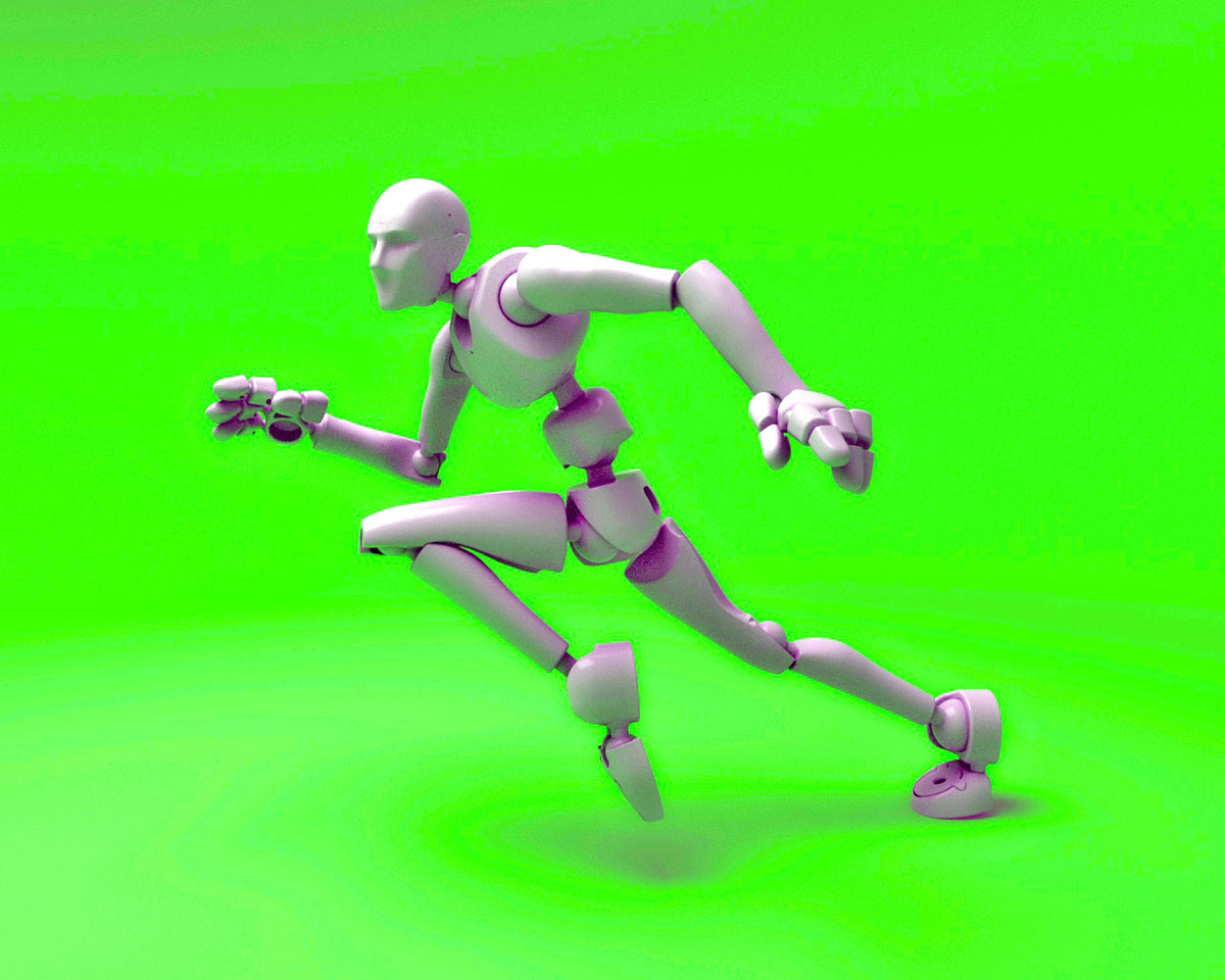 スティッキーボーンズ Stickybones White Frost 1 Stickybones Figure & 1 White Fly-Rig 2.0 | Poseable