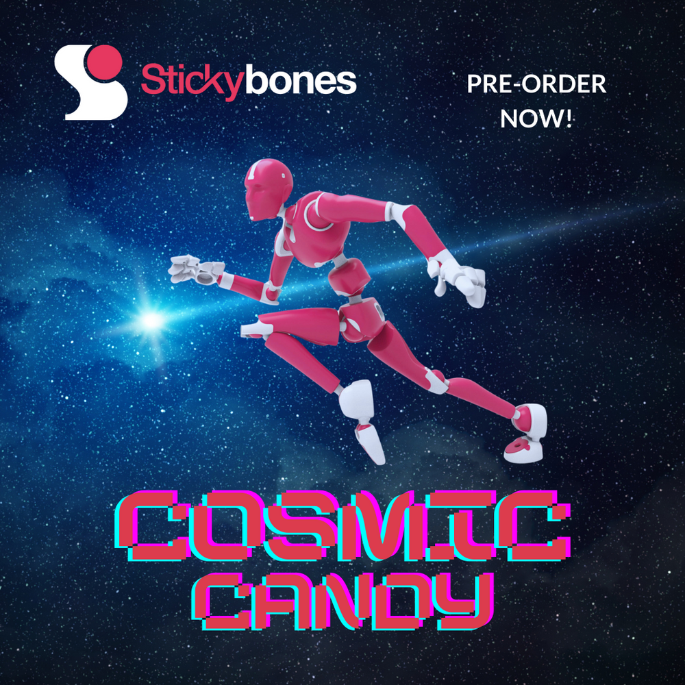 BiCOLOR: COSMIC CANDY Stickybones—The Precision Art & Animation Figure