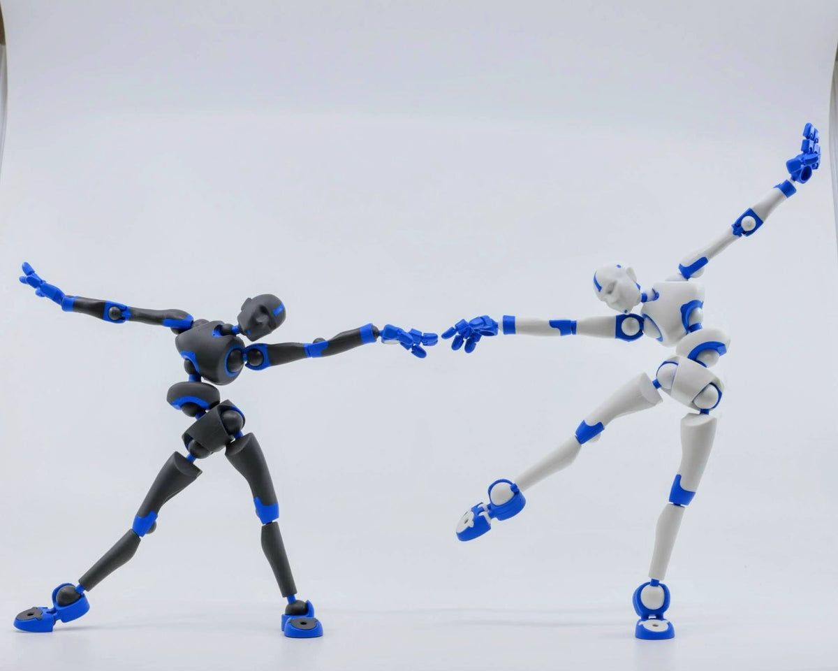 Stickybones 10-Year Anniversary – Spark Blue Frost | Poseable