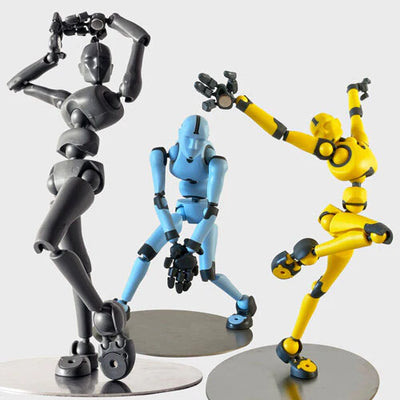 High Flyer Twin Pack— 2 Stickybones, 2 Fly-Rigs | Poseable