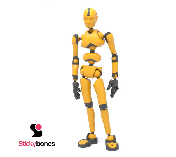 BiCOLOR: Solar Flare Stickybones—The Precision Art & Animation Figure