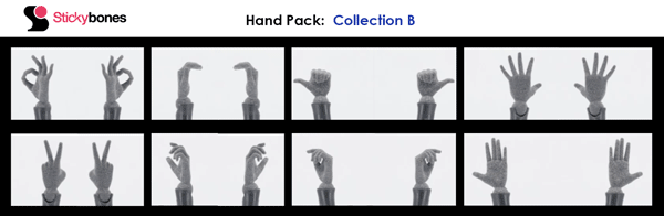 Stickybones Hand Pack Collection B