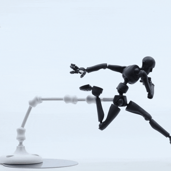 1 Stickybones Figure & 1 White Fly-Rig 2.0 | Poseable