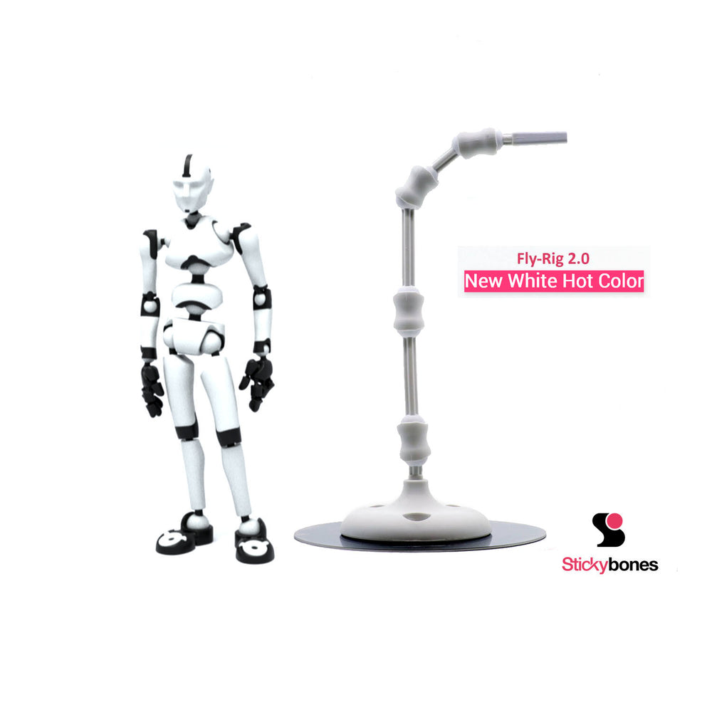 1 Stickybones Figure & 1 White Fly-Rig 2.0 | Poseable Magnetic ...